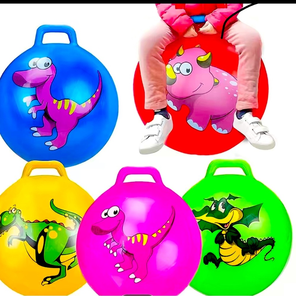 Jump Bounce Ball, Sport Bounce Ball With Handle, Toddler Toy Kids Ball With Hand